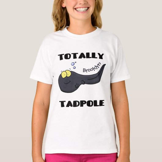 Cute leuke tadpole cartoon illustratie t-shirt (Voorkant)