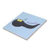 Cute leuke tadpole cartoon illustratie tegeltje (Zijkant)
