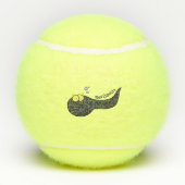 Cute leuke tadpole cartoon illustratie tennisballen (Achterkant)