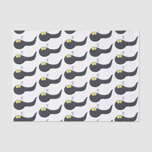 Cute leuke tadpole cartoon illustratie tissuepapier (Voorkant)
