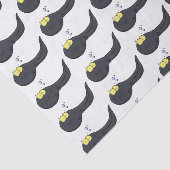 Cute leuke tadpole cartoon illustratie tissuepapier (Detail)