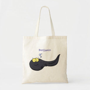 Cute leuke tadpole cartoon illustratie tote bag
