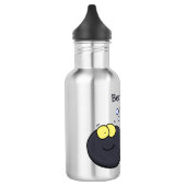 Cute leuke tadpole cartoon illustratie waterfles (Links)