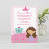 Cute leuke uitnodiging voor het verjaardagsfeest v (Staand voorkant)