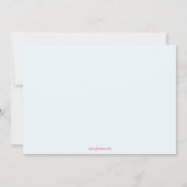 Cute leuke uitnodiging voor het verjaardagsfeest v (Achterkant)