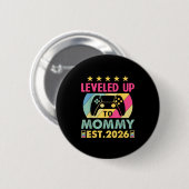 Cute Leveled Up To Mommy 2026 Awesome Promoted To Ronde Button 5,7 Cm (Voorkant /achterkant)
