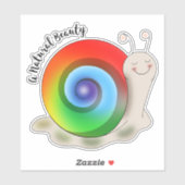 Cute Lgbt Pride Snail Sticker (Vel)