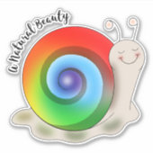 Cute Lgbt Pride Snail Sticker (Voorkant)