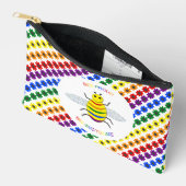 Cute LGBT Proud Rainbow Bee en Flowers Etui (Open)