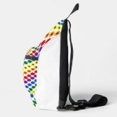 Cute LGBT Proud Rainbow Bee en Flowers Sling Bag (Rechts)
