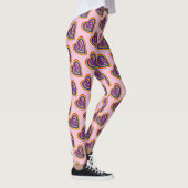 Cute LGBT Rainbow Flag Hearts Pattern Gay Pride Leggings (Rechts)