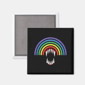 Cute Lgbtq Vamre Lgbt Halloween Ghost Rainbow Gay  Magneet (Voorkant / Achterkant)