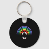 Cute Lgbtq Vamre Lgbt Halloween Ghost Rainbow Gay  Sleutelhanger (Voorkant)