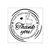 Cute Lhama Hartelijk dank Rubberstempel (Afrduk)