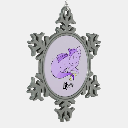Cute Libra Dragon design zodiac ornament (Links)