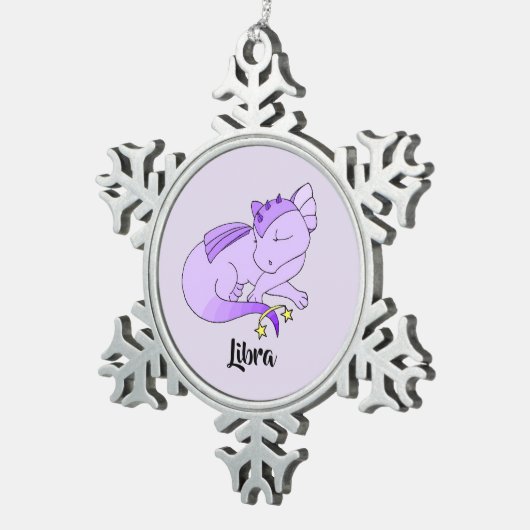 Cute Libra Dragon design zodiac ornament (Rechts)