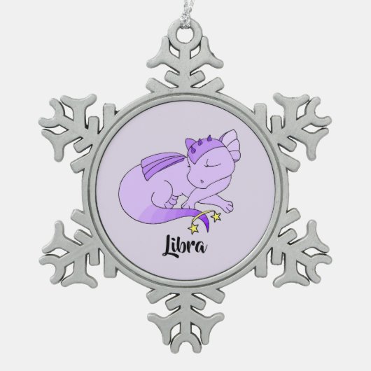 Cute Libra Dragon design zodiac ornament (Voorkant)