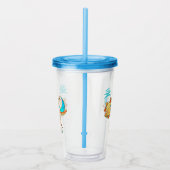 Cute Libra Sun en Moon Scales Acryl Drinkbeker (Rechts)