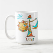 Cute Libra Sun en Moon Scales Koffiemok (Links)