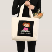Cute Librarian Canvas tas (Voorkant (product))