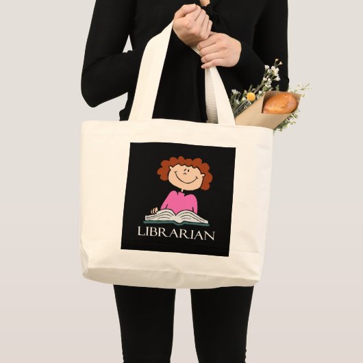 Cute Librarian Canvas tas (Voorkant (product))