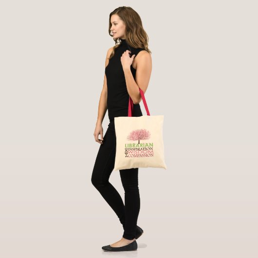 Cute Librarian Canvas tas (Voorkant (model))