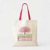 Cute Librarian Canvas tas (Voorkant)