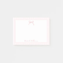 Cute lichtroze strik en rand met strepen