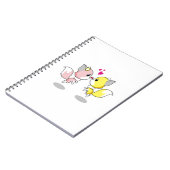 Cute Liefdes Vogels Notitieboek (Linkerzijde)