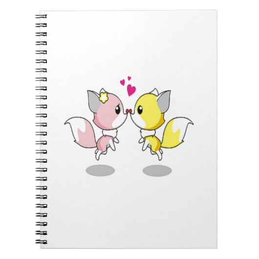 Cute Liefdes Vogels Notitieboek (Voorkant)