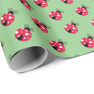 Cute Lieve Lieveheersbeestje Cadeaupapier