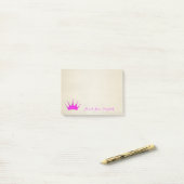Cute Lieve Stijlvolle, Glitterende Tiara Post-it® Notes (Op bureau)