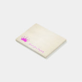 Cute Lieve Stijlvolle, Glitterende Tiara Post-it® Notes (Schuin)