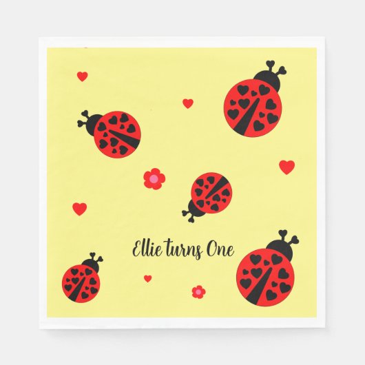Cute Lieveboompapieren servet (Voorkant)
