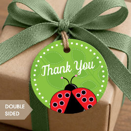 Cute Lieveboompontje Ontwerp Favor Tag Bedankjes Labels