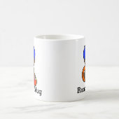 Cute Lifeguard boy met Lifesaver en Beach ball Koffiemok (Center)