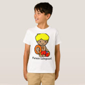 Cute Lifeguard boy met Lifesaver en Beach ball T-shirt (Voorkant volledig)