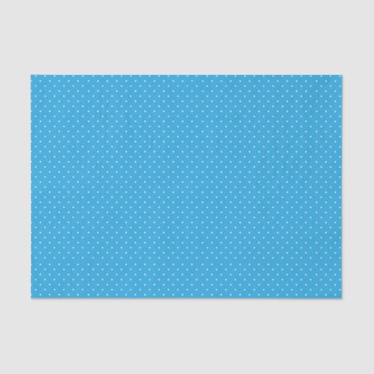 Cute Light Blue Polka Dot Pattern Tissuepapier (Voorkant)
