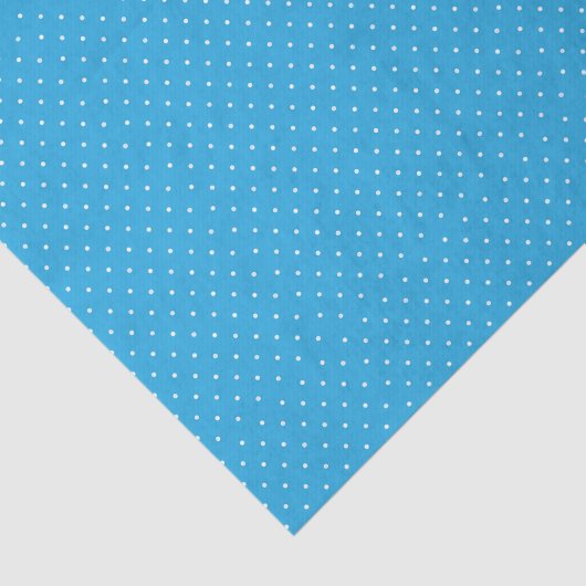 Cute Light Blue Polka Dot Pattern Tissuepapier (Detail)