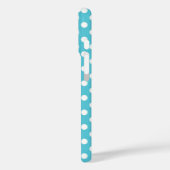 Cute Light Blue Polka Dots Pattern Case-Mate iPhone Case (Achterkant / Links)