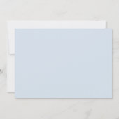 Cute Light Blue Safari Animals Boy Baby shower Kaart (Achterkant)