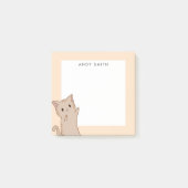 Cute light Brown Cat Personated Post-it® Notes (Voorkant)