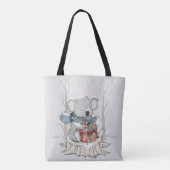 Cute Light Grey Koala Winter Snowfall Tas (Achterkant)