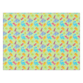 Cute Light Pastel Green Baby Dinosaur Birthday Tafelkleed (Voorkant (Horizontaal))