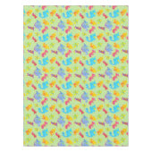 Cute Light Pastel Green Baby Dinosaur Birthday Tafelkleed (Voorkant)