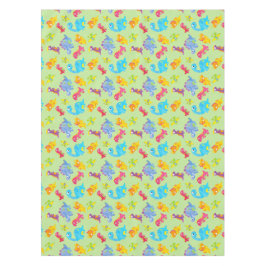 Cute Light Pastel Green Baby Dinosaur Birthday Tafelkleed