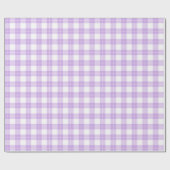 Cute Light Purple Plaid Simple Classic  Cadeaupapier (Vlak)