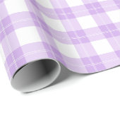 Cute Light Purple Plaid Simple Classic  Cadeaupapier (Rol Hoek)