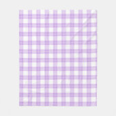 Cute Light Purple Plaid Simple Classic  Fleece Deken (Voorkant)
