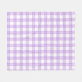 Cute Light Purple Plaid Simple Classic  Fleece Deken (Voorkant (Horizontaal))